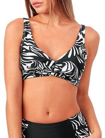 ADMAS Bikini Reductor Bandas Curvy Black and White para Mujer