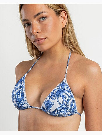 ADMAS Bikini Triángulo Blue Ceramic para Mujer