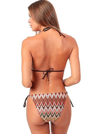 ADMAS Bikini Triángulo Sea Waves para Mujer