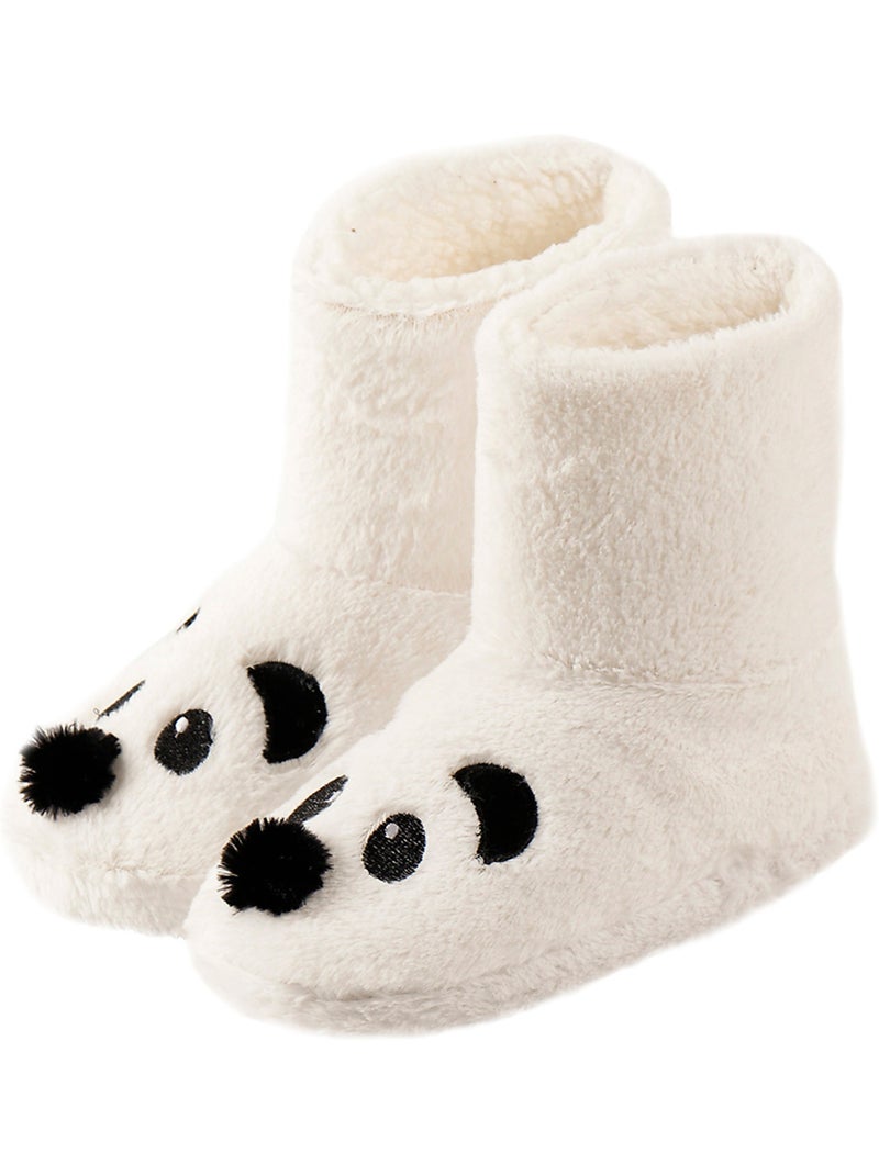 Admas botas/zapatillas de estar por casa panda para mujer Crudo - Kiabi