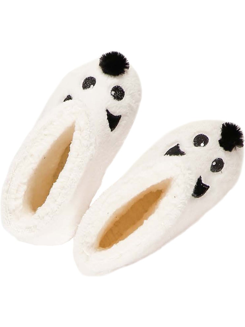 Admas botas/zapatillas de estar por casa panda para mujer Crudo - Kiabi