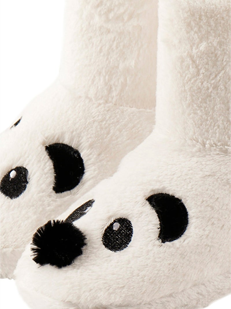 Admas botas/zapatillas de estar por casa panda para mujer Crudo - Kiabi