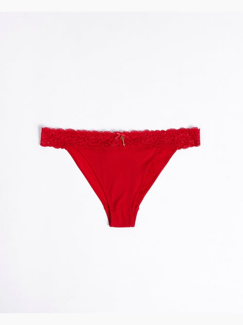 ADMAS Braga Puntilla Cintura con Envase Regalo para Mujer - Kiabi ADMAS Braga Puntilla Cintura con Envase Regalo para Mujer - Kiabi