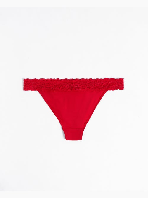 ADMAS Braga Puntilla Cintura con Envase Regalo para Mujer - Kiabi ADMAS Braga Puntilla Cintura con Envase Regalo para Mujer - Kiabi