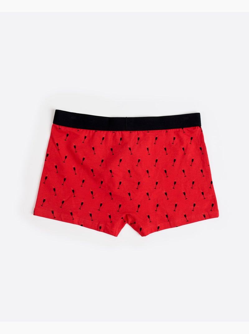 ADMAS Calzoncillo/Boxer Botella Cheers para Hombre Rojo - Kiabi