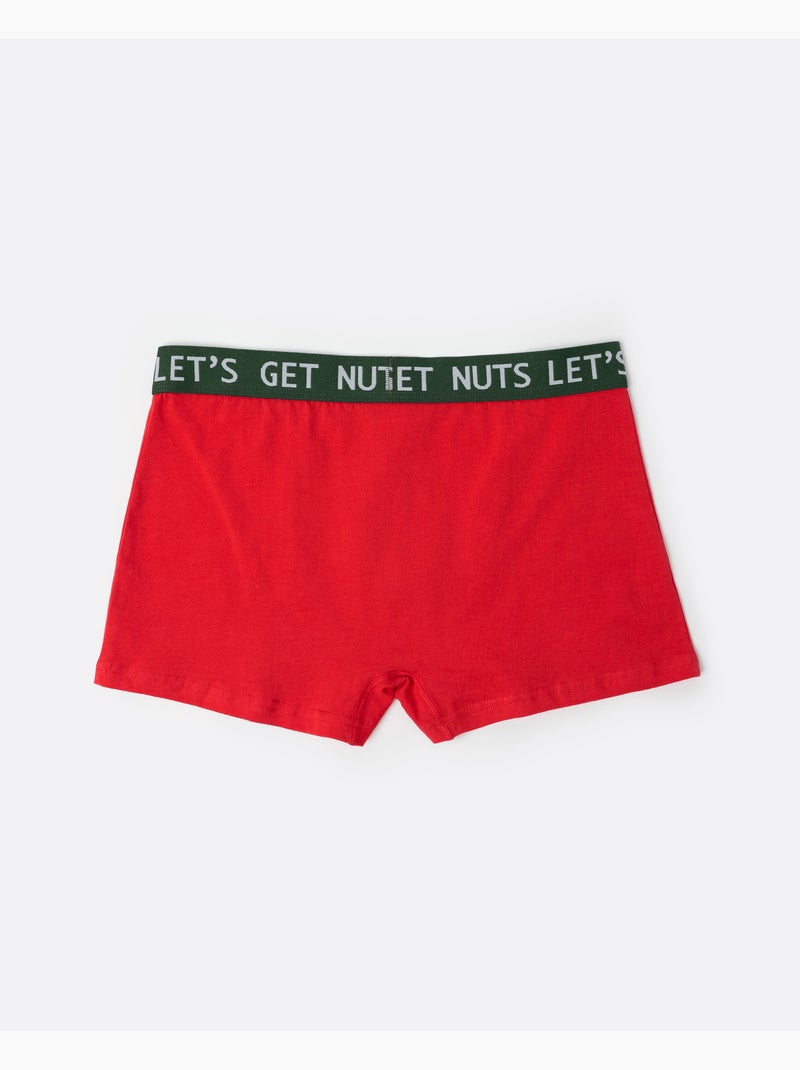 ADMAS Calzoncillo/Boxer Nutcracker para Hombre Rojo - Kiabi