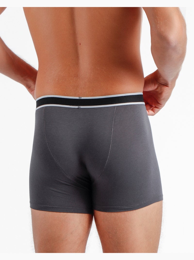 ADMAS Calzoncillo/Bóxer Soft Warm para Hombre Gris oscuro - Kiabi