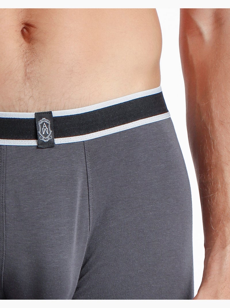 ADMAS Calzoncillo/Bóxer Soft Warm para Hombre Gris oscuro - Kiabi