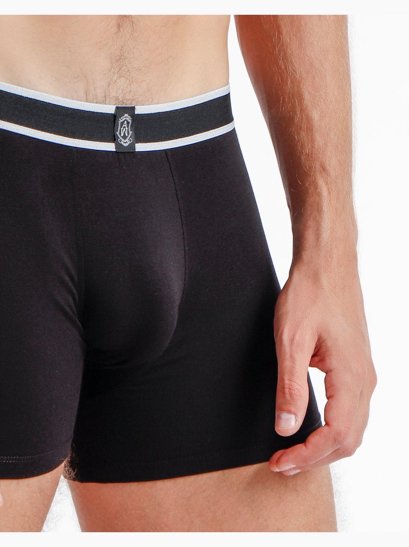 ADMAS Calzoncillo/Bóxer Soft Warm para Hombre Negro - Kiabi