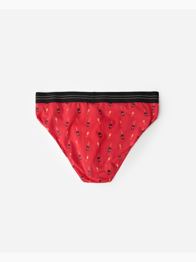 ADMAS Calzoncillo/Slip Let´s Celebrate para Hombre Rojo - Kiabi