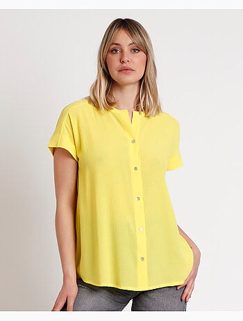 ADMAS Camisa Manga Corta Fluida para Mujer