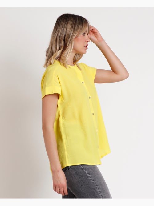 ADMAS Camisa Manga Corta Fluida para Mujer - Kiabi