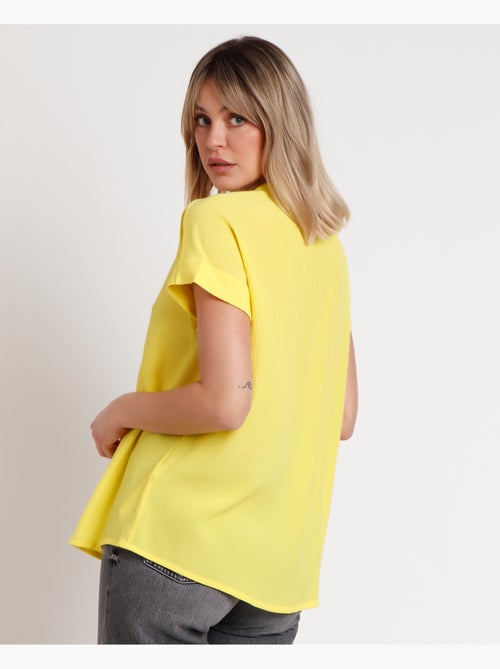 ADMAS Camisa Manga Corta Fluida para Mujer - Kiabi