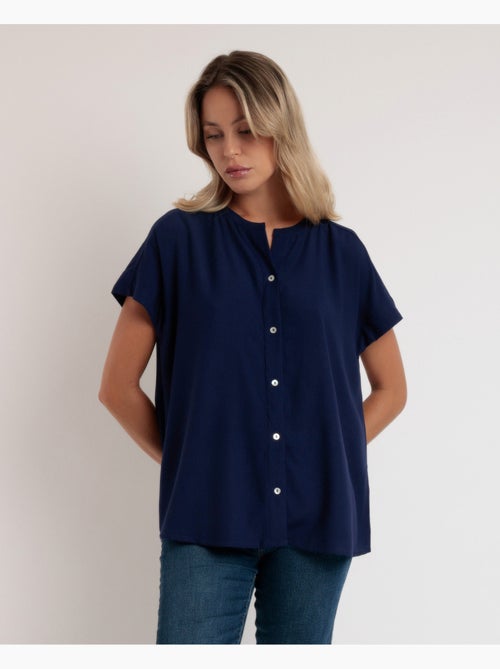 ADMAS Camisa Manga Corta Fluida para Mujer - Kiabi