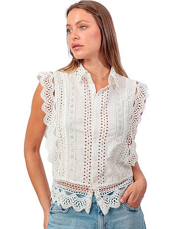 ADMAS Camisa Manga Corta Royal para Mujer