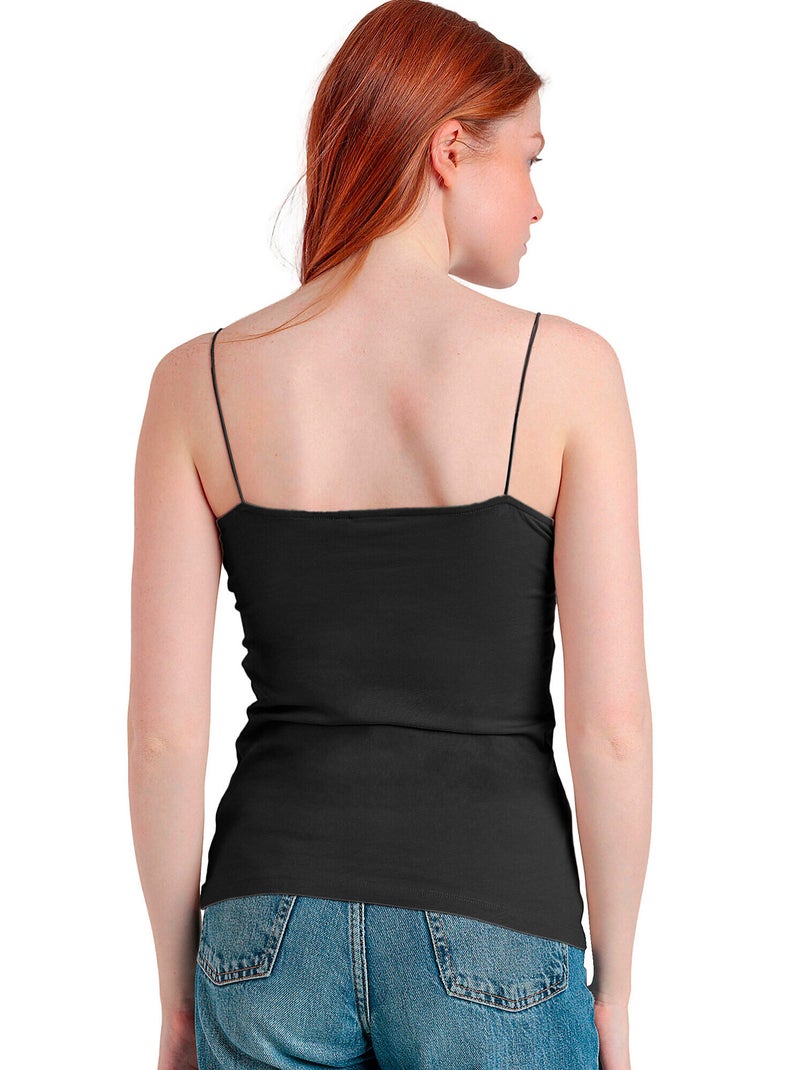 ADMAS Camiseta Interior Tirantes Invisible para Mujer Negro - Kiabi