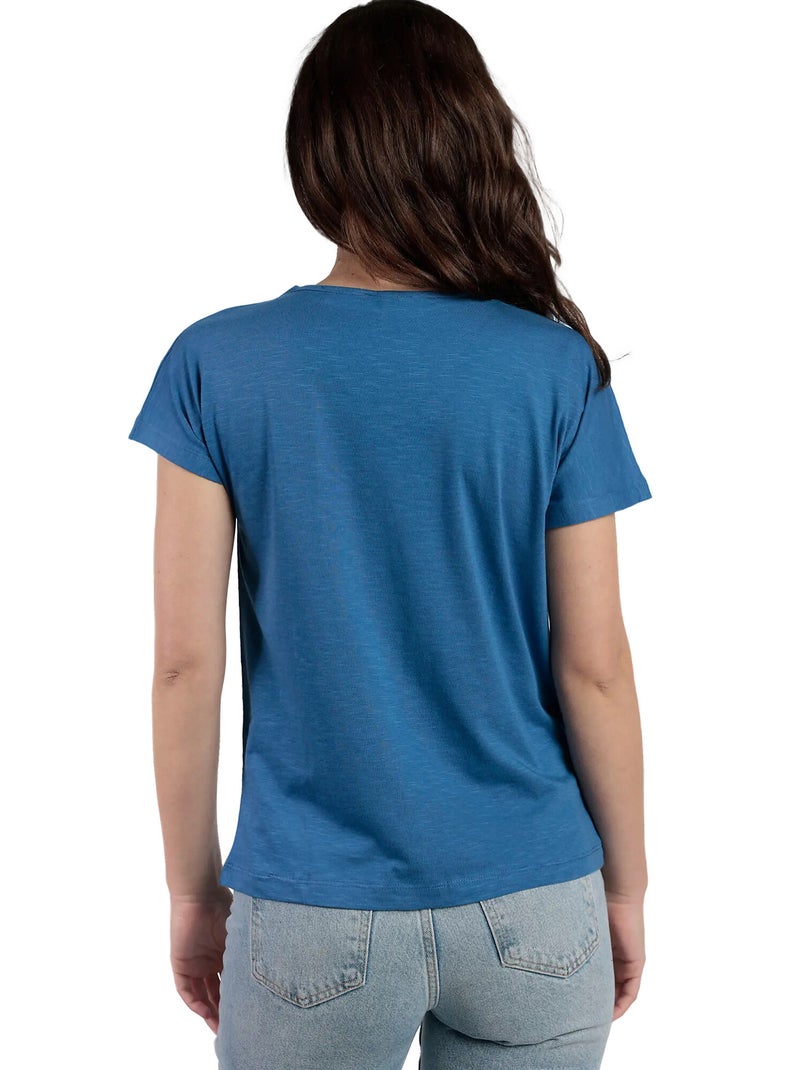 ADMAS Camiseta Manga Caída Mexico para Mujer Azul - Kiabi
