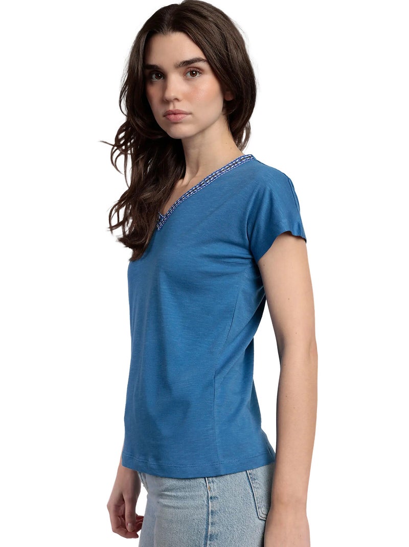 ADMAS Camiseta Manga Caída Mexico para Mujer Azul - Kiabi