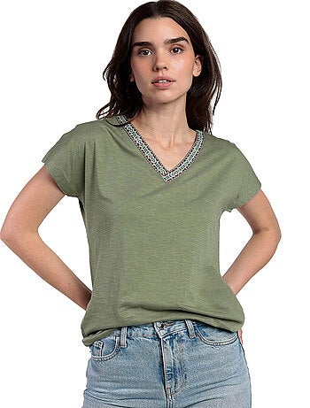 ADMAS Camiseta Manga Caída Mexico para Mujer