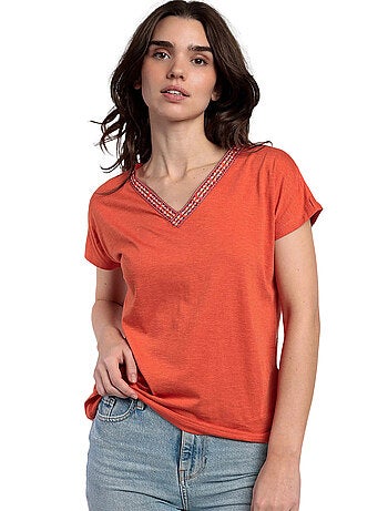 ADMAS Camiseta Manga Caída Mexico para Mujer