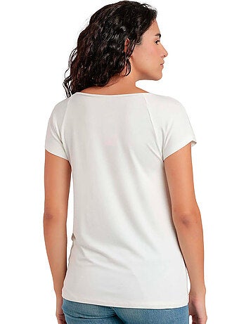 ADMAS Camiseta Manga Corta Best Wishes para Mujer
