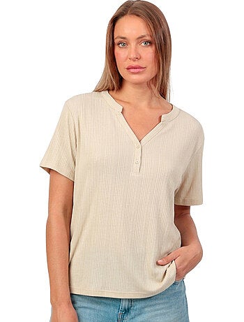 ADMAS Camiseta Manga Corta Blouse para Mujer