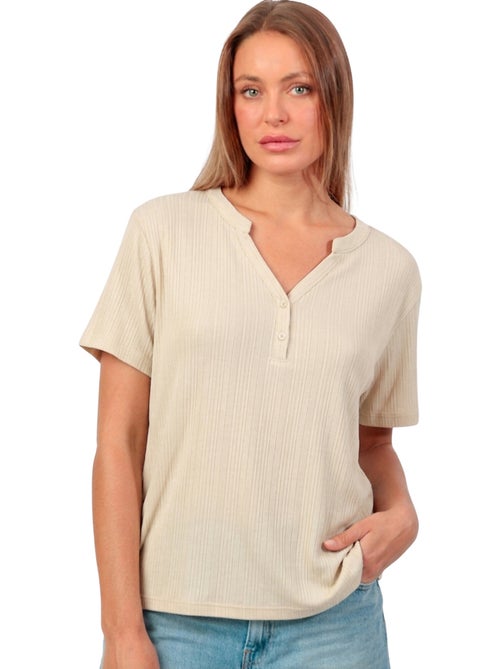 ADMAS Camiseta Manga Corta Blouse para Mujer - Kiabi