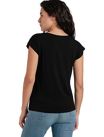 ADMAS Camiseta Manga Corta Front Stones para Mujer