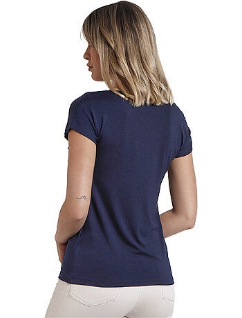 ADMAS Camiseta Manga Corta Rayas para Mujer