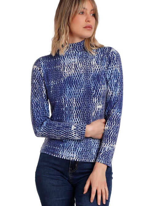 ADMAS Camiseta Manga Larga Blue Skin para Mujer - Kiabi