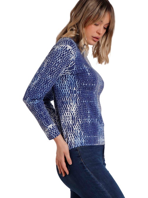 ADMAS Camiseta Manga Larga Blue Skin para Mujer - Kiabi