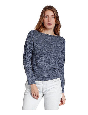ADMAS Camiseta Manga Larga Calentita Cuello Barca para Mujer
