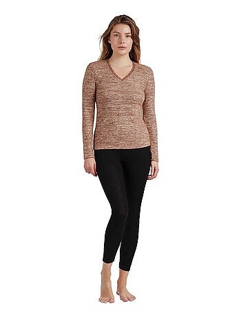 ADMAS Camiseta Manga Larga Calentita Puntilla para Mujer