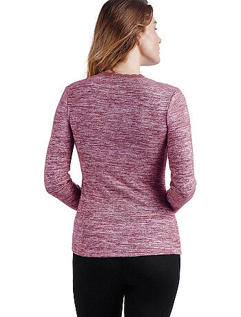 ADMAS Camiseta Manga Larga Calentita Puntilla para Mujer
