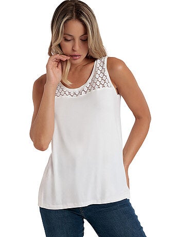 ADMAS Camiseta Sin Mangas Lace para Mujer
