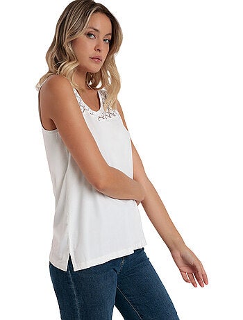 ADMAS Camiseta Sin Mangas Lace para Mujer