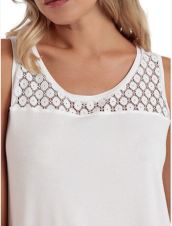 ADMAS Camiseta Sin Mangas Lace para Mujer