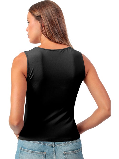 ADMAS Camiseta Sin Mangas Plain Escote Cuadrado para Mujer - Kiabi ADMAS Camiseta Sin Mangas Plain Escote Cuadrado para Mujer - Kiabi
