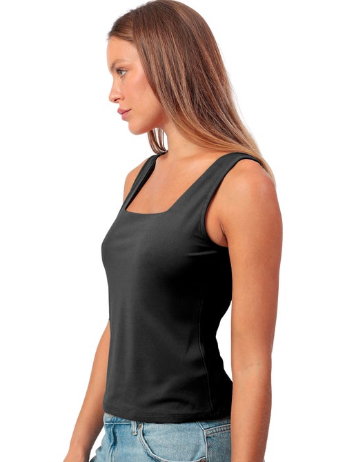 ADMAS Camiseta Sin Mangas Plain Escote Cuadrado para Mujer - Kiabi ADMAS Camiseta Sin Mangas Plain Escote Cuadrado para Mujer - Kiabi