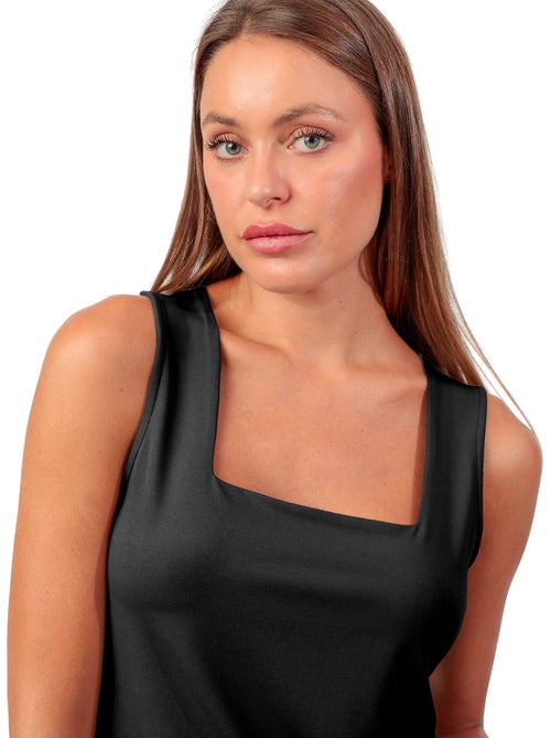 ADMAS Camiseta Sin Mangas Plain Escote Cuadrado para Mujer - Kiabi ADMAS Camiseta Sin Mangas Plain Escote Cuadrado para Mujer - Kiabi