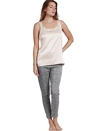 ADMAS Camiseta Sin Mangas Raso para Mujer