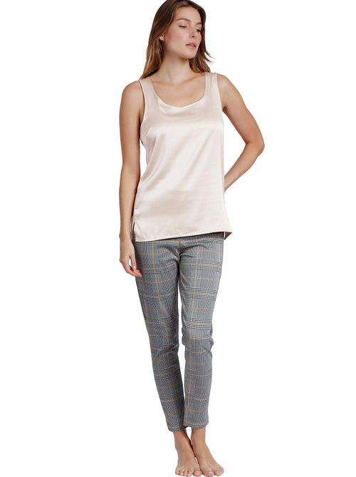 ADMAS Camiseta Sin Mangas Raso para Mujer - Kiabi ADMAS Camiseta Sin Mangas Raso para Mujer - Kiabi