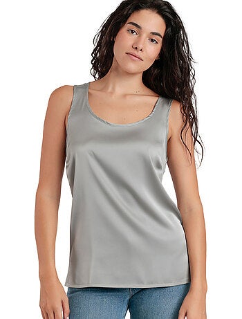 ADMAS Camiseta Sin Mangas Raso para Mujer