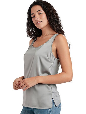 ADMAS Camiseta Sin Mangas Raso para Mujer