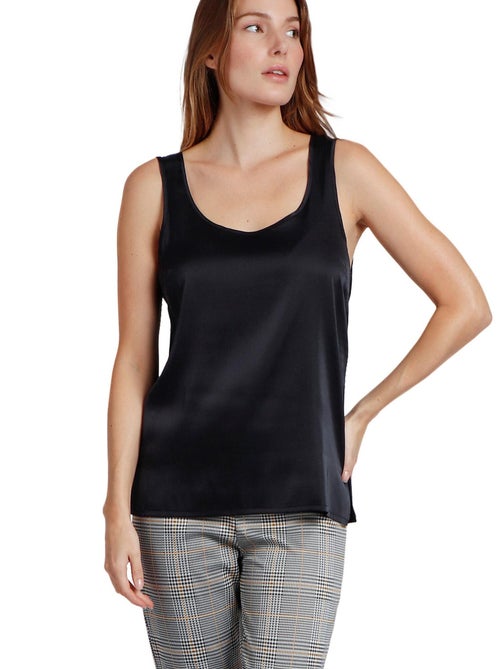 ADMAS Camiseta Sin Mangas Raso para Mujer - Kiabi ADMAS Camiseta Sin Mangas Raso para Mujer - Kiabi