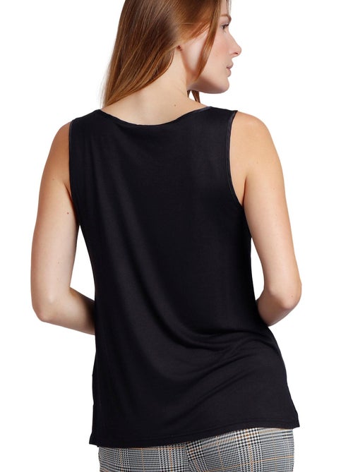 ADMAS Camiseta Sin Mangas Raso para Mujer - Kiabi ADMAS Camiseta Sin Mangas Raso para Mujer - Kiabi
