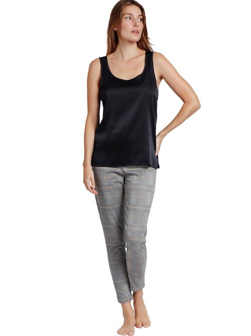 ADMAS Camiseta Sin Mangas Raso para Mujer - Kiabi ADMAS Camiseta Sin Mangas Raso para Mujer - Kiabi