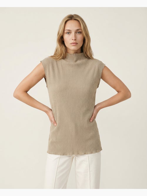 ADMAS Camiseta Sin Mangas Rayas RIB para Mujer - Kiabi