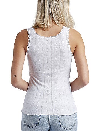 ADMAS Camiseta Tirante Canalé para Mujer