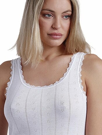 ADMAS Camiseta Tirante Canalé para Mujer